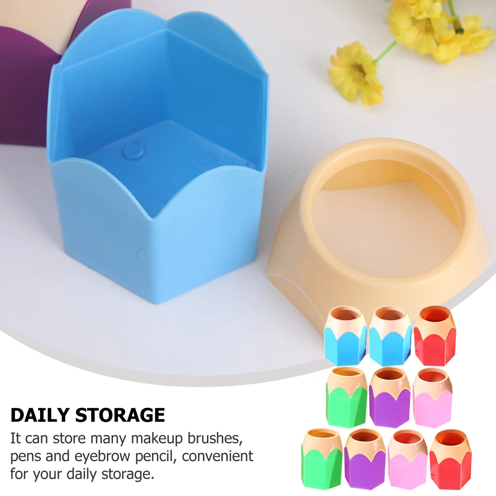 10 Pcs Holder Set Multifunctional Desk Organizer Safe Material Smooth Surface Brush Holder Stable Bottom Storage
10 Pcs Holder Set Multifunctional Desk Organizer Safe Material Smooth Surface Brush Holder Stable Bottom Storage