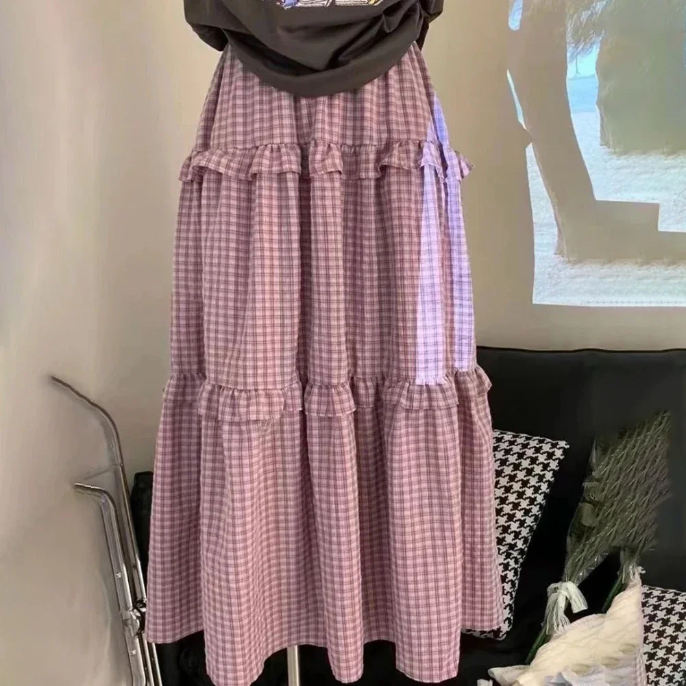 Emo Half Length Casual Fashion Skirt Pink Plaid Half Length Skirt Lattice Pattern Leisure Style Polyester Fabric
Emo Half Length Casual Fashion Skirt Pink Plaid Half Length Skirt Lattice Pattern Leisure Style Polyester Fabric