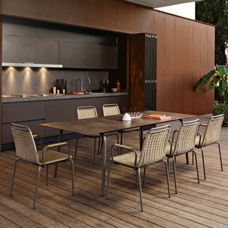 Nordic leisure rattan outdoor dining table and chair combination cafe rattan chair furniture garden terrace balcony outdoor cour
Nordic leisure rattan outdoor dining table and chair combination cafe rattan chair furniture garden terrace balcony outdoor cour