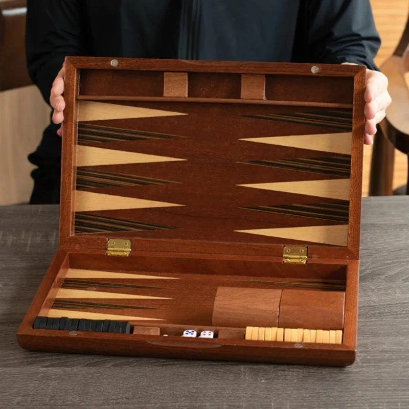 Multi-Size Solid Wood Backgammon Set Premium Mahogany with Solid Wood Veneer Exquisitely Crafted
Multi-Size Solid Wood Backgammon Set Premium Mahogany with Solid Wood Veneer Exquisitely Crafted