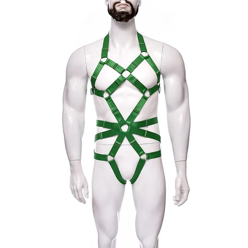 Men Goth Clothings Full Body Harness Belt Halter Neck Lingerie Elastic Hollow Chest Harness With Leg Garter Straps Cosplay
Men Goth Clothings Full Body Harness Belt Halter Neck Lingerie Elastic Hollow Chest Harness With Leg Garter Straps Cosplay