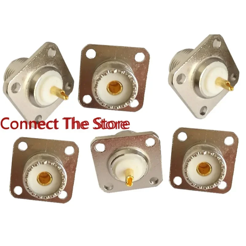 4PCS White UHF Square Socket Welding Plate Of RF Coaxial Connector SO239 PL259
4PCS White UHF Square Socket Welding Plate Of RF Coaxial Connector SO239 PL259