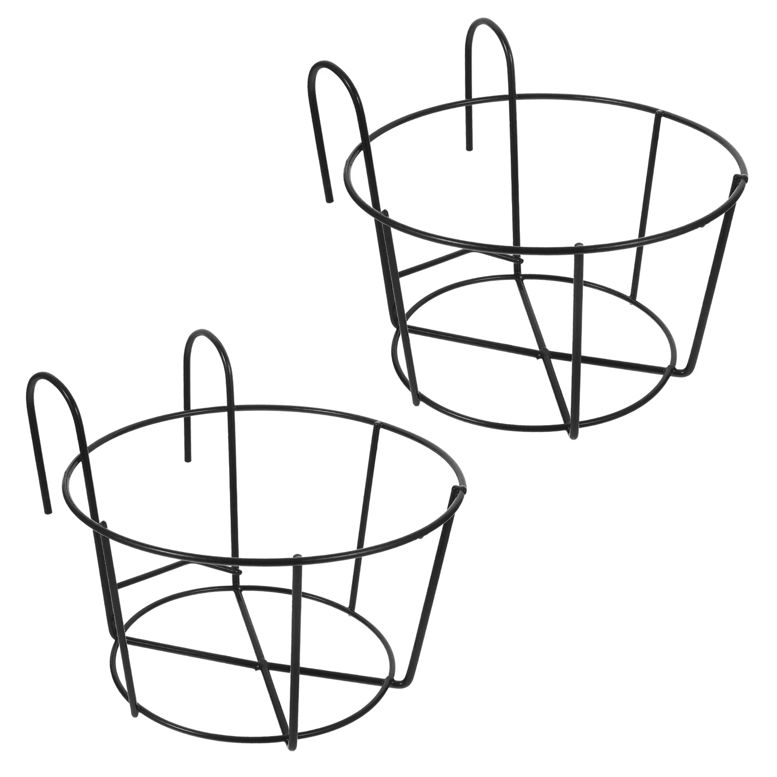 2 Pcs Balcony Flower Stand Plant Pot Holder Durable Metal Rack for Hanging Bonsai Black Floating Shelf Gardening Decor
2 Pcs Balcony Flower Stand Plant Pot Holder Durable Metal Rack for Hanging Bonsai Black Floating Shelf Gardening Decor