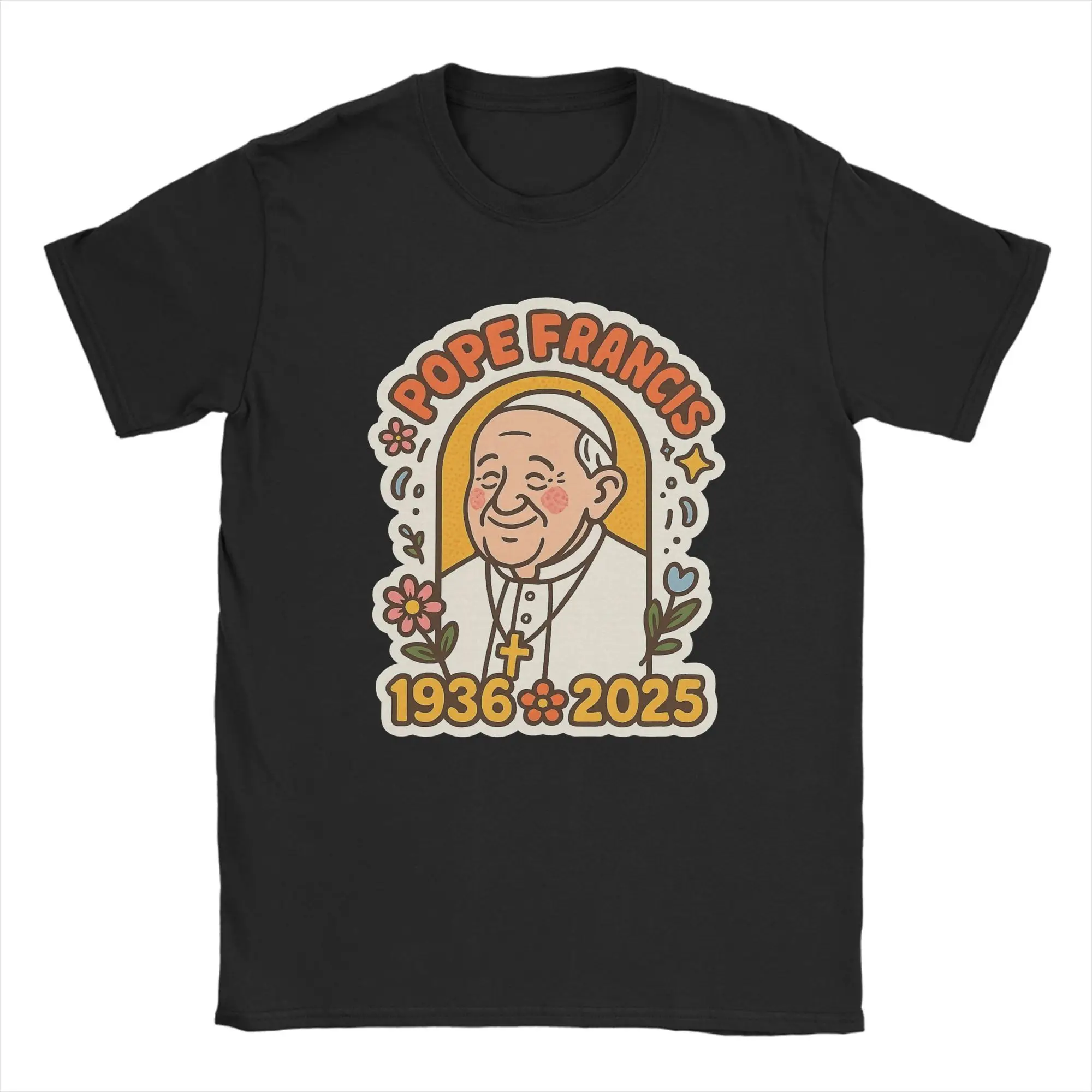 Farewell to Pope Francis Floral Memorial T-Shirts for Men Crewneck Pure Cotton T Shirts Short Sleeve Tees Unique Clothing
Farewell to Pope Francis Floral Memorial T-Shirts for Men Crewneck Pure Cotton T Shirts Short Sleeve Tees Unique Clothing