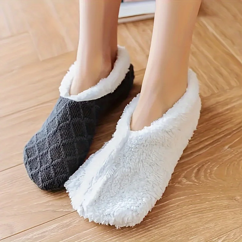 1/2/3 pairs of women's plush-lined floor socks for autumn and winter, comfortable and warm ankle socks
1/2/3 pairs of women's plush-lined floor socks for autumn and winter, comfortable and warm ankle socks