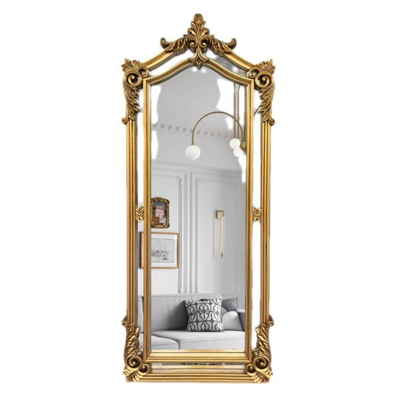 French European style medieval wall full length mirror, full body carved retro fitting mirror
French European style medieval wall full length mirror, full body carved retro fitting mirror