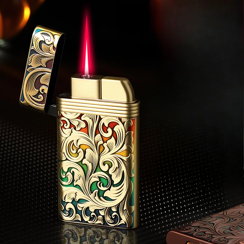 New Metal Relief Inflatable Lighter Windproof Jet Red Flame Fashionable Portable Lighter Cigarette Accessories Smoking Gift
New Metal Relief Inflatable Lighter Windproof Jet Red Flame Fashionable Portable Lighter Cigarette Accessories Smoking Gift