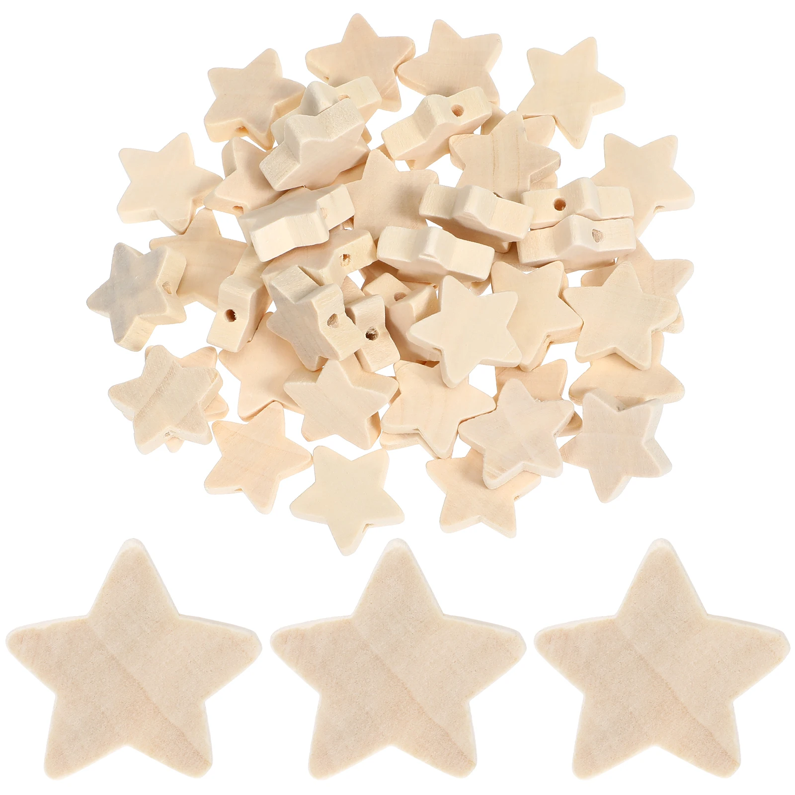 50 pcs Wooden Beads Smooth Texture DIY Crafts Wooden Stars Ornaments Beads Jewelry Making Child Safe Decorations
50 pcs Wooden Beads Smooth Texture DIY Crafts Wooden Stars Ornaments Beads Jewelry Making Child Safe Decorations