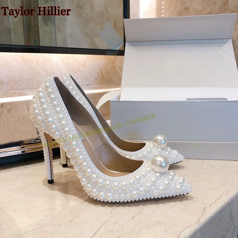 Summer New Genuine Leather Pearl Pumps Pointed Stiletto Shallow Wedding Shoes Women'S Fashionable Versatile Comfortable Pumps
Summer New Genuine Leather Pearl Pumps Pointed Stiletto Shallow Wedding Shoes Women'S Fashionable Versatile Comfortable Pumps