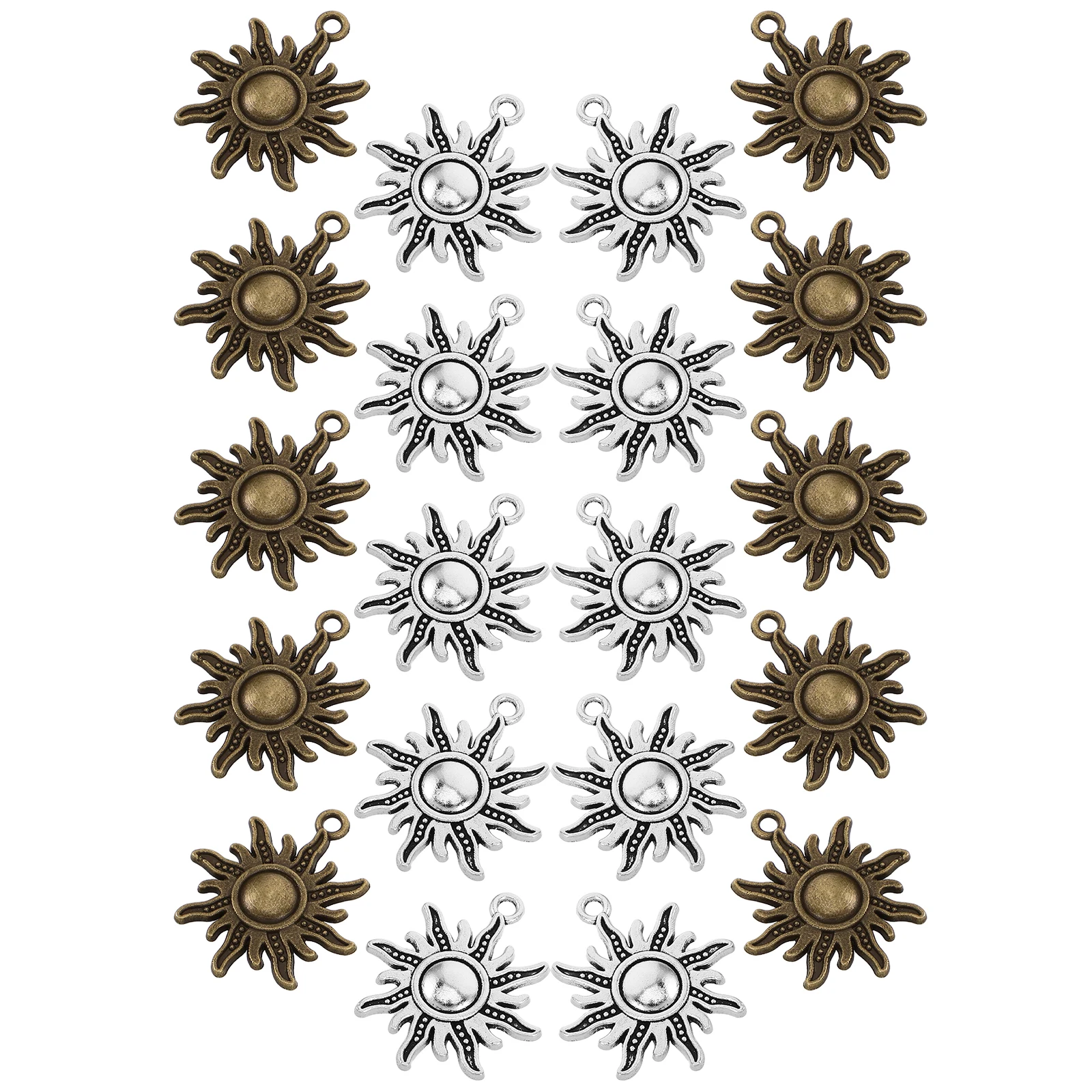 40 pcs Vintage Sunburst Alloy Charms Durable Handmade Jewelry Making Accessories For Necklaces Bracelets Earrings Keychains
40 pcs Vintage Sunburst Alloy Charms Durable Handmade Jewelry Making Accessories For Necklaces Bracelets Earrings Keychains