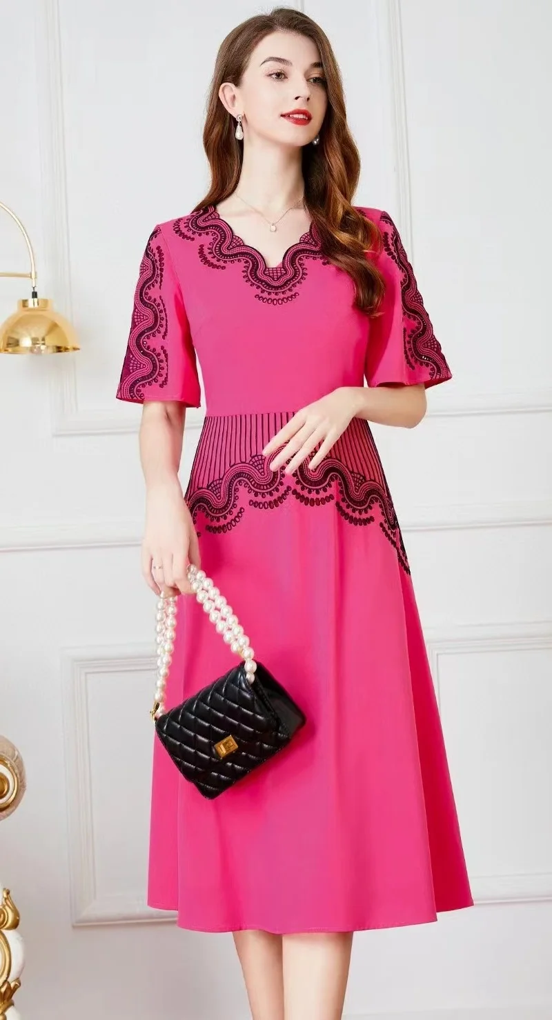 6XL 5XL 4XL 3XL Dress Vestidos De Fiesta 2023 Summer Party Cocktail Women V-Neck Short Sleeve White Pink Embroidery Dress Female
6XL 5XL 4XL 3XL Dress Vestidos De Fiesta 2023 Summer Party Cocktail Women V-Neck Short Sleeve White Pink Embroidery Dress Female