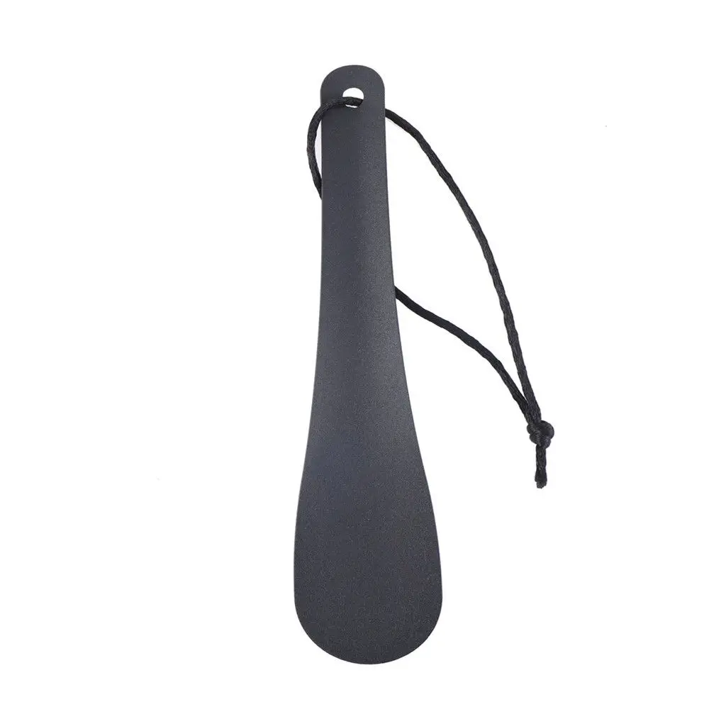 Black Flexible Sturdy Slip Stainless Steel Shoe Lifter Shoehorn Spoon Shape 
Black Flexible Sturdy Slip Stainless Steel Shoe Lifter Shoehorn Spoon Shape