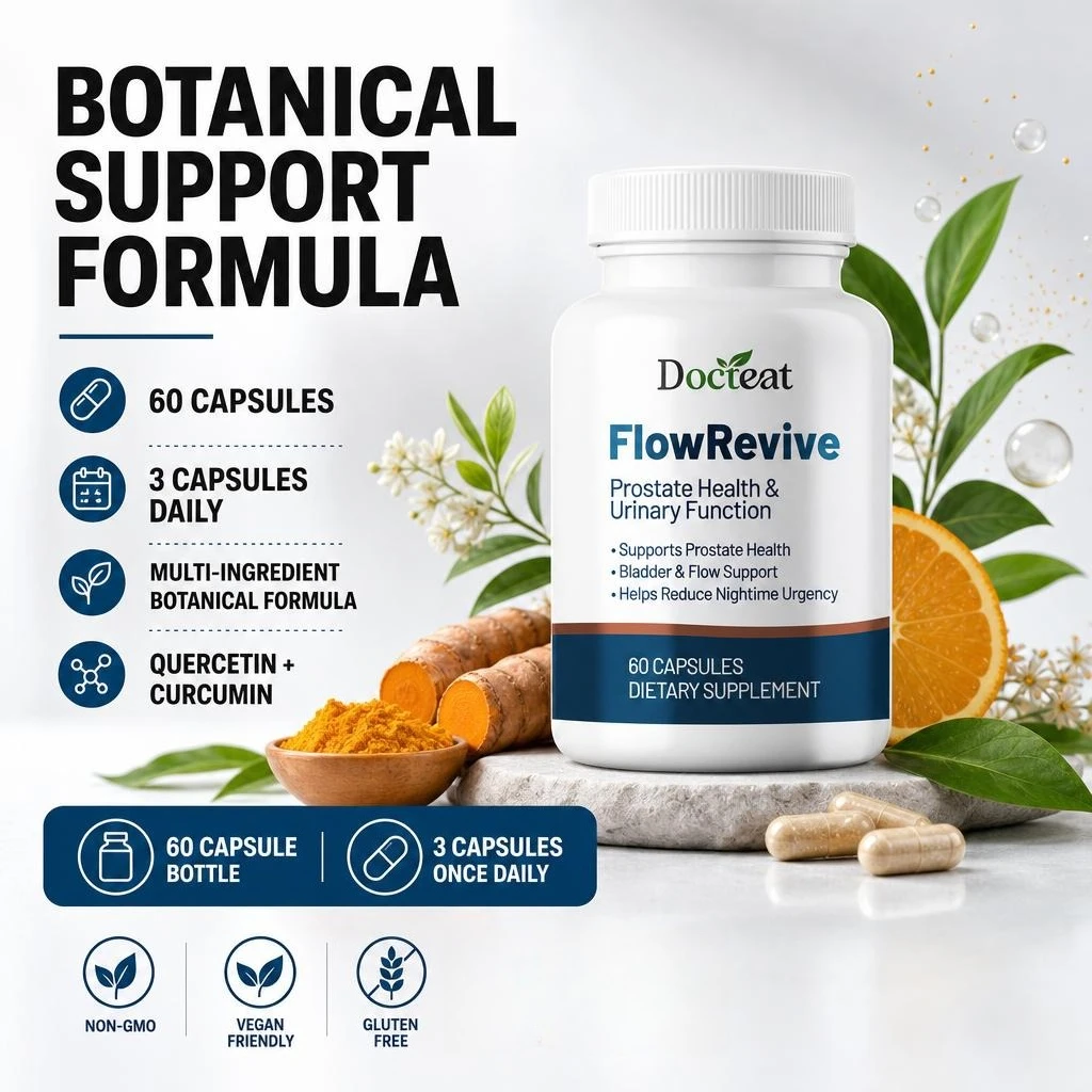 Docteat Prostate Health Capsules with Saw Palmetto, Pumpkin Seed, Pygeum Bark, Quercetin & Curcumin, 60 Count Easy-to-take
Docteat Prostate Health Capsules with Saw Palmetto, Pumpkin Seed, Pygeum Bark, Quercetin & Curcumin, 60 Count Easy-to-take