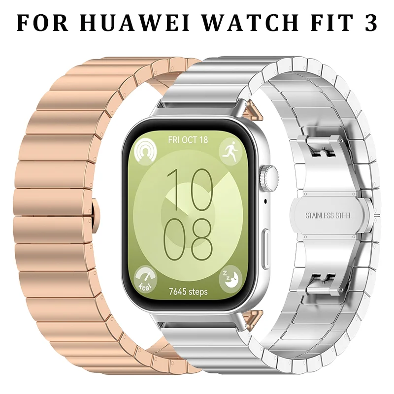 Ремешок из нержавеющей стали для Huawei Watch Fit 3, роскошный металлический браслет для Huawei Fit 3, аксессуары
Ремешок из нержавеющей стали для Huawei Watch Fit 3, роскошный металлический браслет для Huawei Fit 3, аксессуары