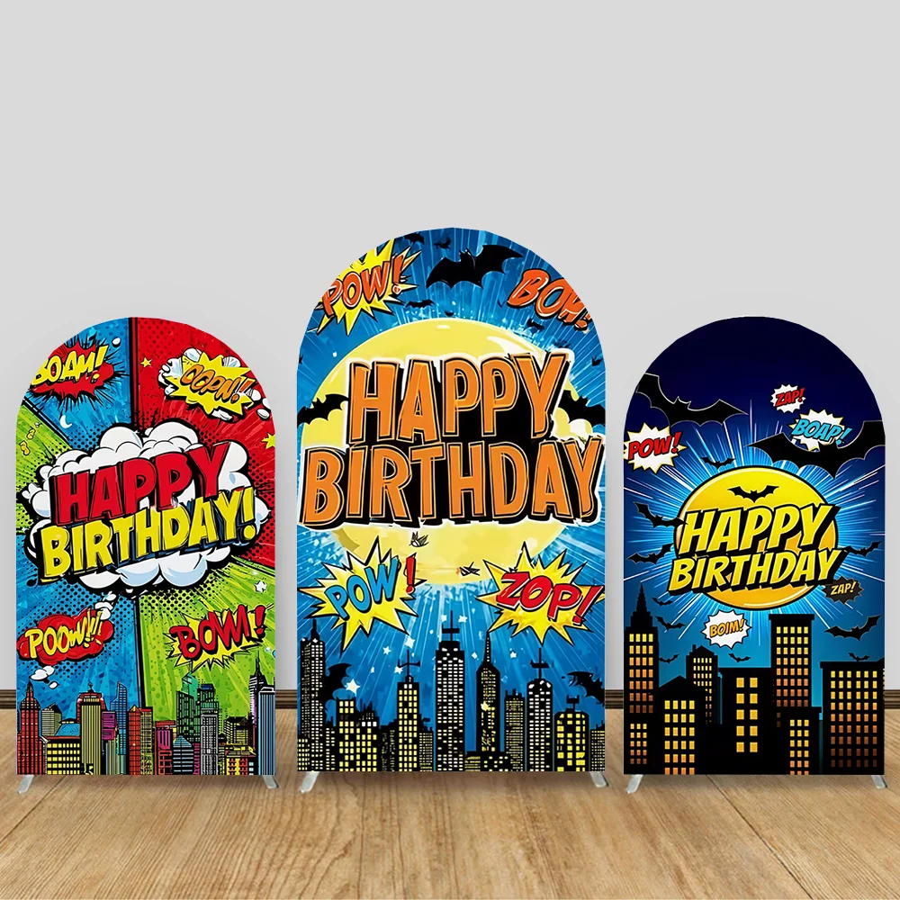 City Building Superhero Arch Backdrop Cover Colorful Skyscrapers Kids Birthday Baby Shower Party Decor Cake Portrait Background
City Building Superhero Arch Backdrop Cover Colorful Skyscrapers Kids Birthday Baby Shower Party Decor Cake Portrait Background
