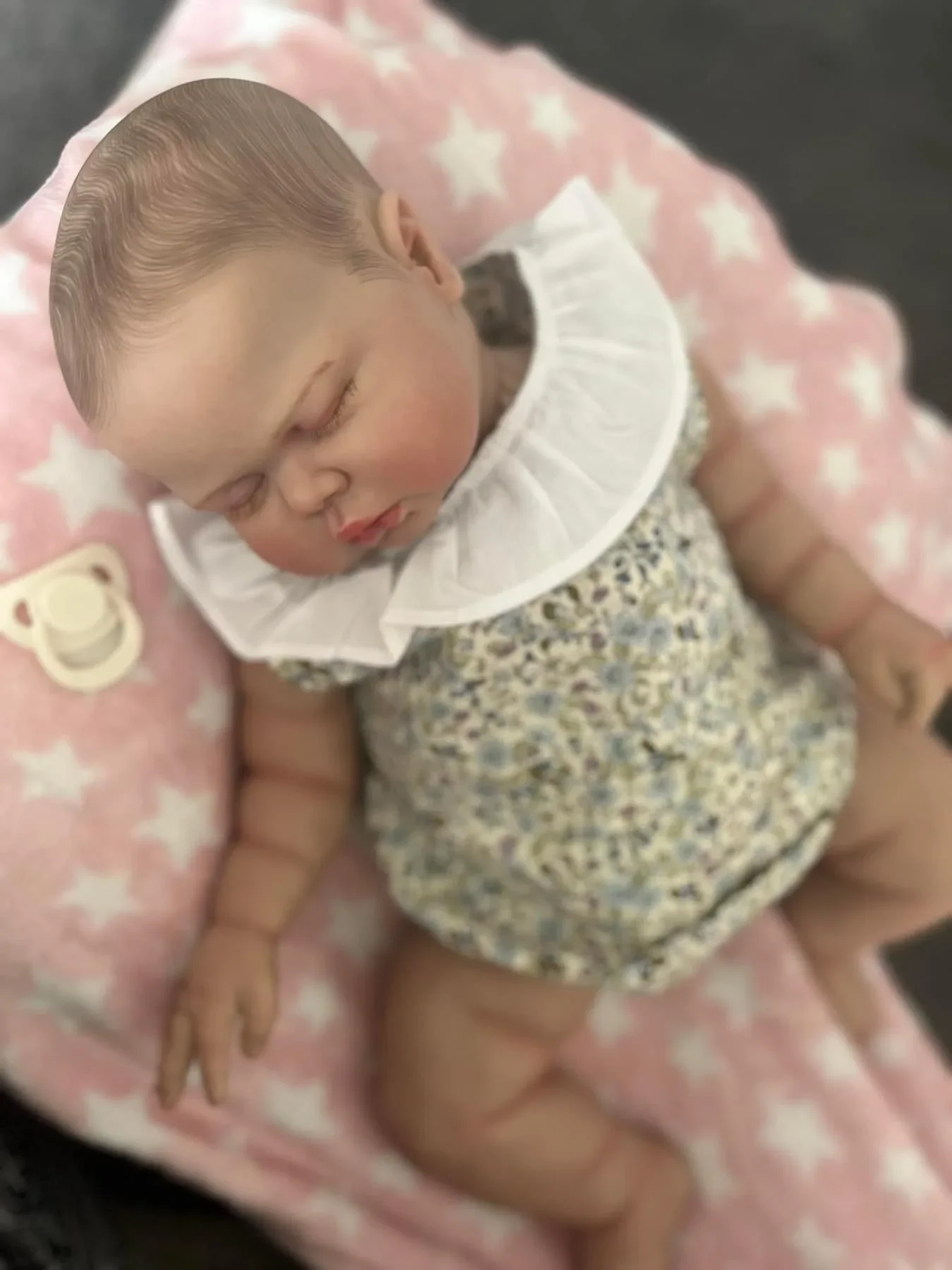 NPK 24''High Quality Handmade Collectible Art Doll Lifelike Reborn Baby Pickle Sleeping 3D Skin Art Doll with Hand Painted Hair
NPK 24''High Quality Handmade Collectible Art Doll Lifelike Reborn Baby Pickle Sleeping 3D Skin Art Doll with Hand Painted Hair