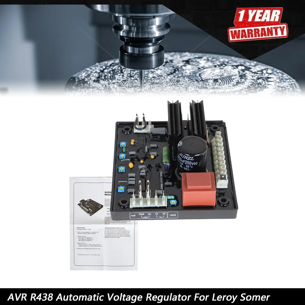 AVR R438 Automatic Voltage Regulator For Leroy Somer Generator Replacement
AVR R438 Automatic Voltage Regulator For Leroy Somer Generator Replacement