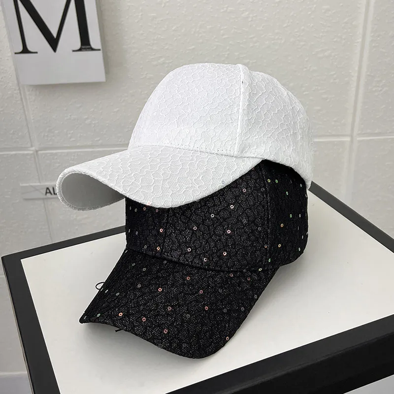 Female Spring Hat Korean Sequins Fashion All-match Peaked Caps Summer Sunscreen Youth Show Face Small Net Red Baseball Cap
Female Spring Hat Korean Sequins Fashion All-match Peaked Caps Summer Sunscreen Youth Show Face Small Net Red Baseball Cap