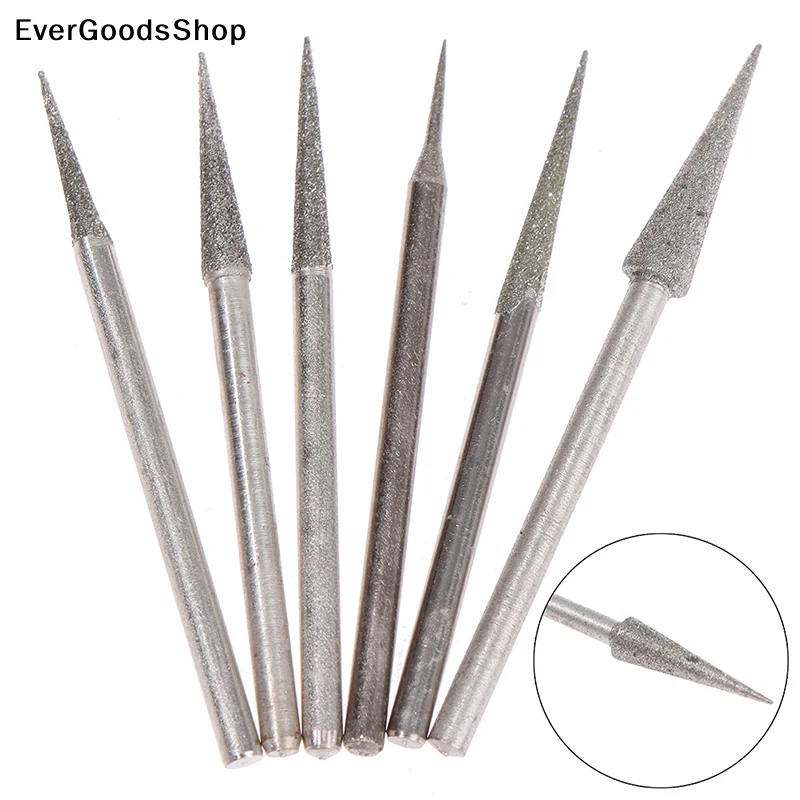 New 6pcs 1-4mm Diamond Grinding Head Needle Bits Burrs Engraving Carving Tool 2.35mm
New 6pcs 1-4mm Diamond Grinding Head Needle Bits Burrs Engraving Carving Tool 2.35mm