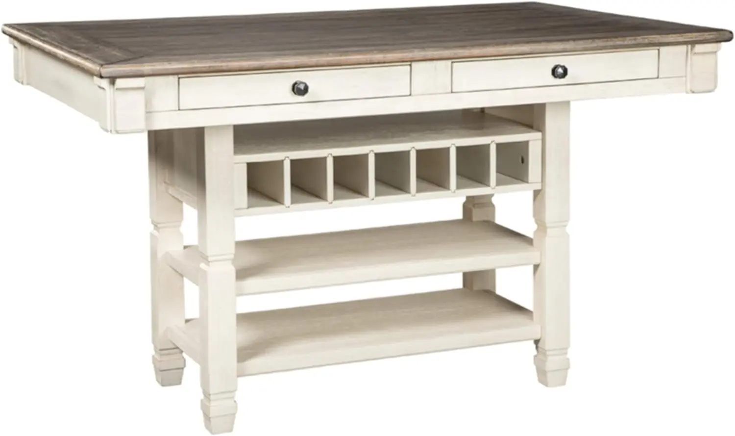 Signature Design by Ashley Bolanburg Farmhouse Counter Height Dining Room Table, White & Brown
Signature Design by Ashley Bolanburg Farmhouse Counter Height Dining Room Table, White & Brown