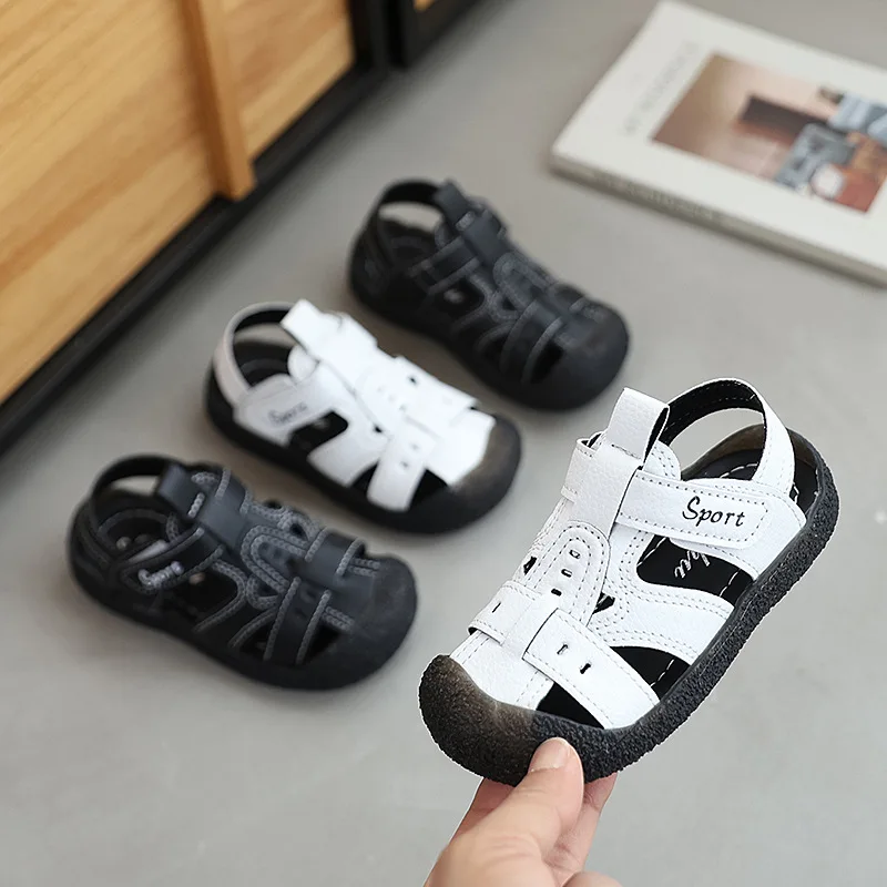 Boys Sandals 2026 Children Summer Beach Shoes Boys Sport Sandals Soft PU Leather Close-toed Sandals For Boy White, Black
Boys Sandals 2026 Children Summer Beach Shoes Boys Sport Sandals Soft PU Leather Close-toed Sandals For Boy White, Black