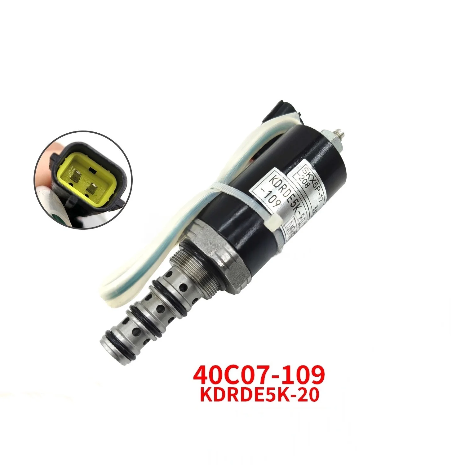 KDRDE5K-20/40C07-109 hydraulic pump proportional solenoid valve is suitable for the modern R215/225-7 Volvo 210 excavator
KDRDE5K-20/40C07-109 hydraulic pump proportional solenoid valve is suitable for the modern R215/225-7 Volvo 210 excavator