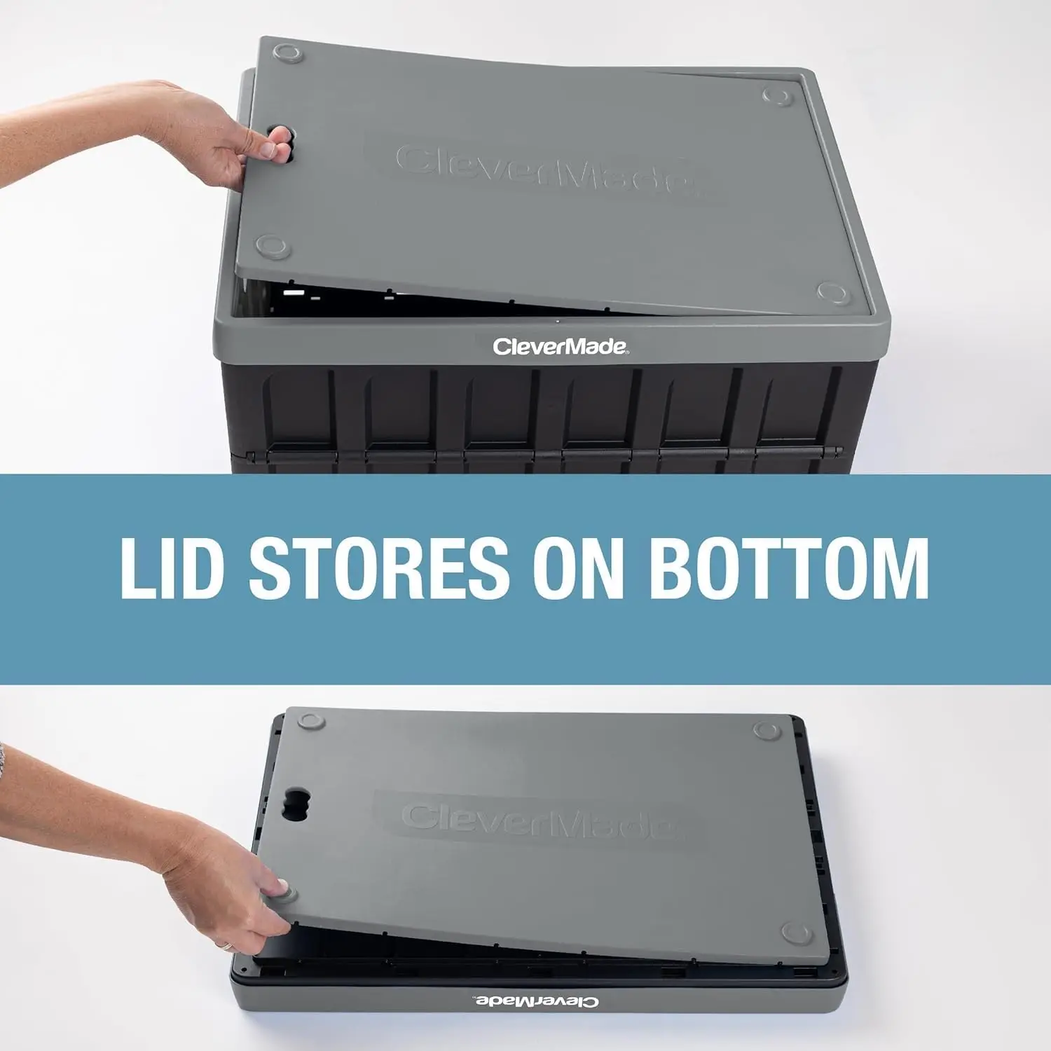 Clevermade Storage Bins With Lids -Stone 3-Pack 62L - Collapsible Plastic Containers Stackable Organization Crates Home Closet
Clevermade Storage Bins With Lids -Stone 3-Pack 62L - Collapsible Plastic Containers Stackable Organization Crates Home Closet