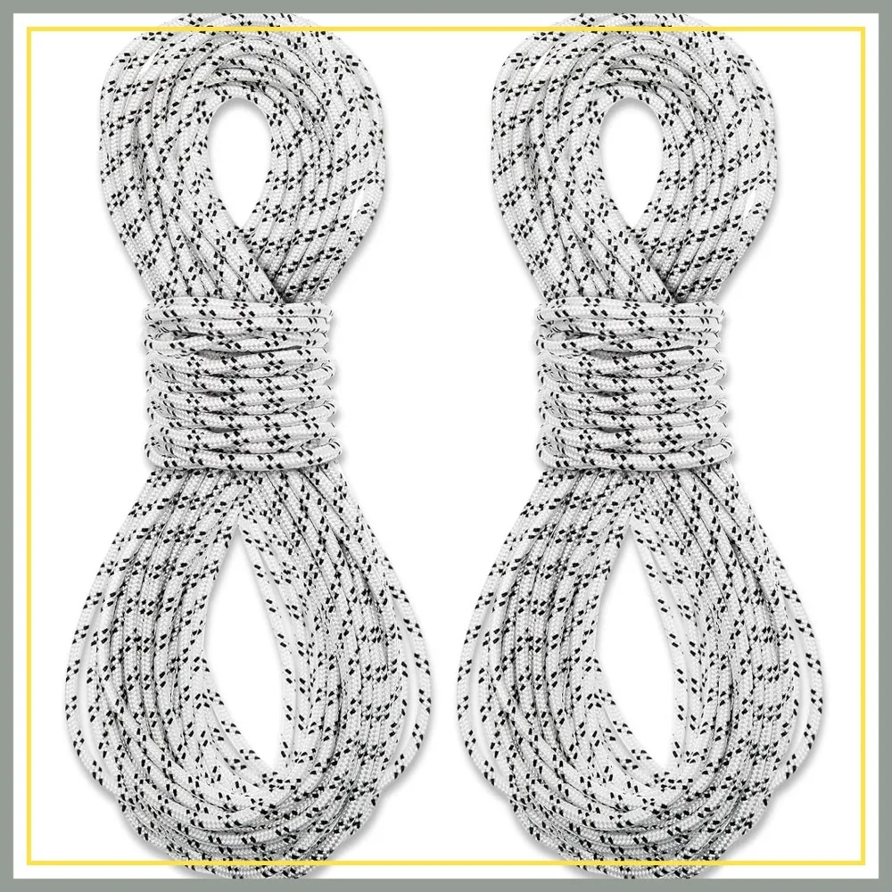 20ft Nylon Patio Umbrella Cord Replacement, 0.16'' Diameter, 2 Pack
20ft Nylon Patio Umbrella Cord Replacement, 0.16'' Diameter, 2 Pack
