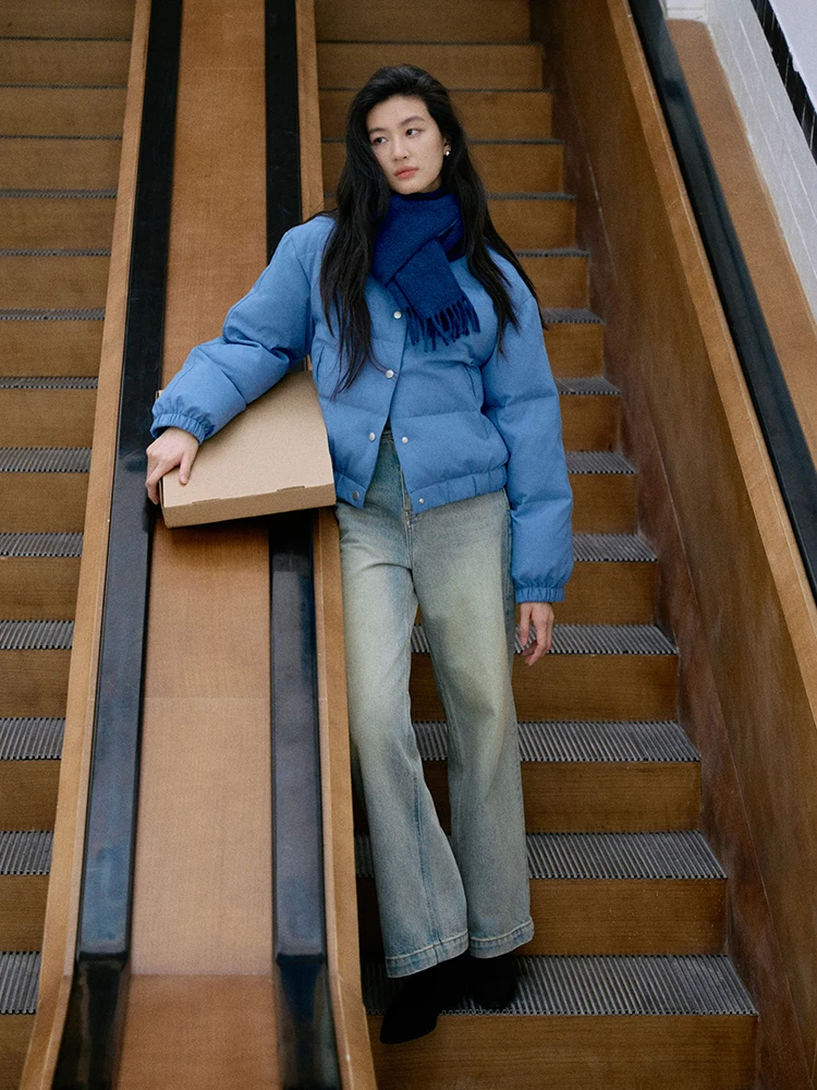 Jicouture Thiened White Du down Blue Stand Collar Puffer Jaet Women's Winter ort Bread Sle Coat Casual Regular Fit
Jicouture Thiened White Du down Blue Stand Collar Puffer Jaet Women's Winter ort Bread Sle Coat Casual Regular Fit