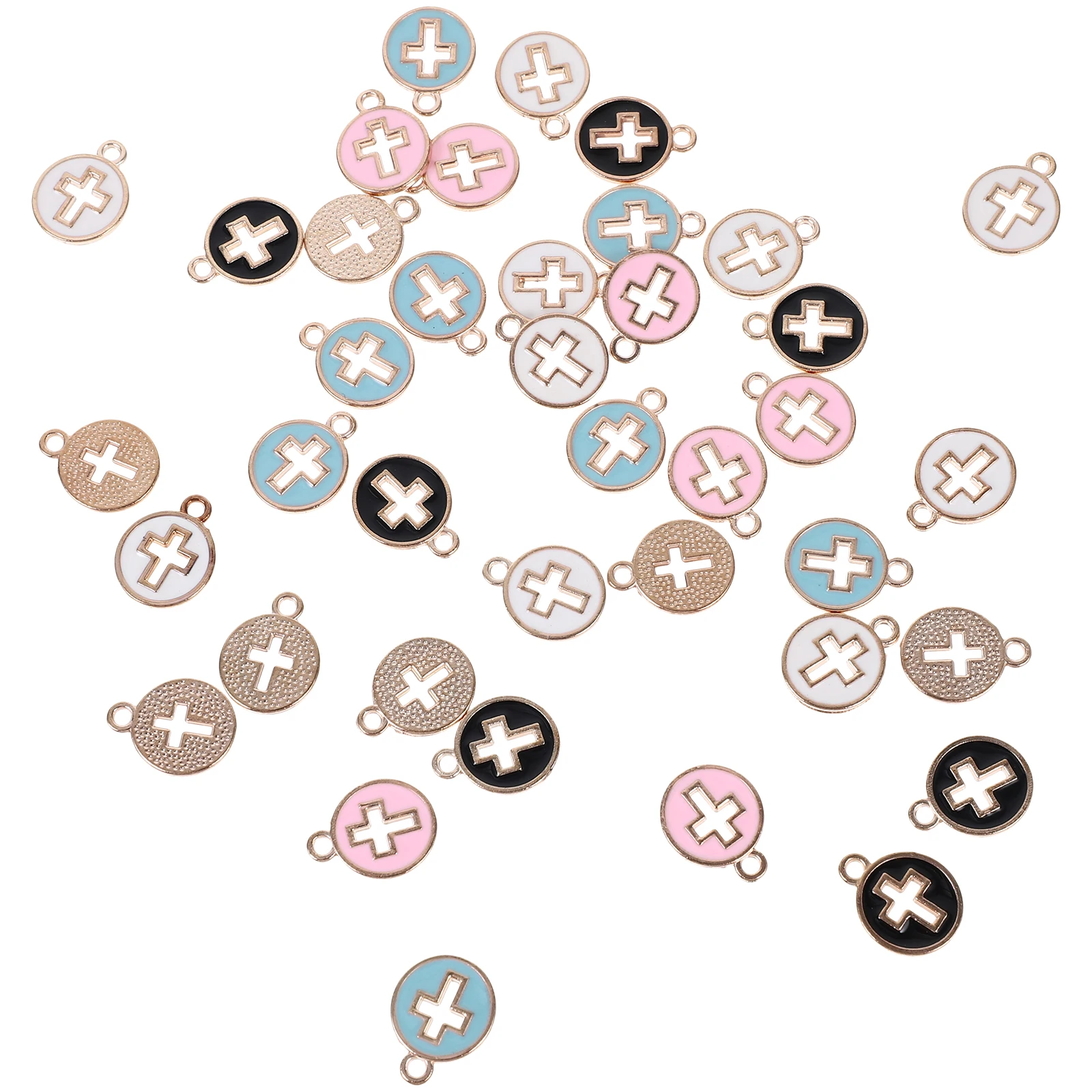 40pcs Cross Pendant Earrings Necklace Decorations White Black Bracelet Ornaments Craft Supplies Handmade Pendants
40pcs Cross Pendant Earrings Necklace Decorations White Black Bracelet Ornaments Craft Supplies Handmade Pendants