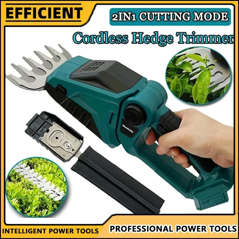 Fit Makita Cordless Hedge Trimmer 2-in-1 Mini Handheld Electric Grass Shears Operated Shrubbery Trimmer for Garden 18V Battery
Fit Makita Cordless Hedge Trimmer 2-in-1 Mini Handheld Electric Grass Shears Operated Shrubbery Trimmer for Garden 18V Battery