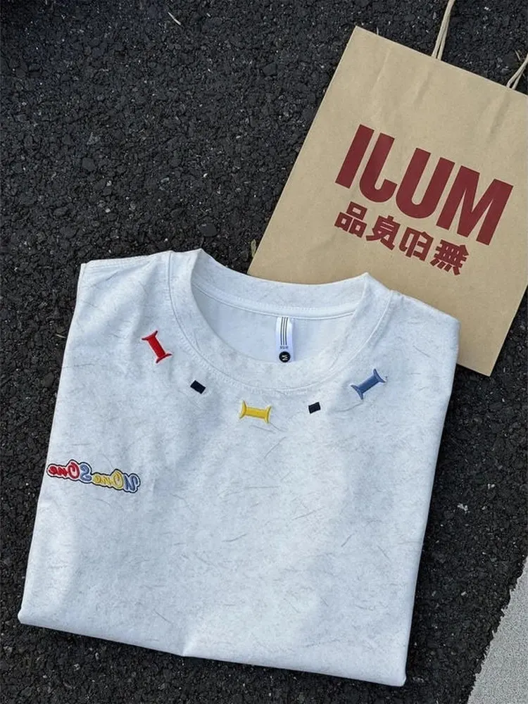 Trendy Heavy Embroidery Letter Dyeing Loose Short Sleeve T Shirt Women Summer Casual Versatile Loose Style Couple Top
Trendy Heavy Embroidery Letter Dyeing Loose Short Sleeve T Shirt Women Summer Casual Versatile Loose Style Couple Top