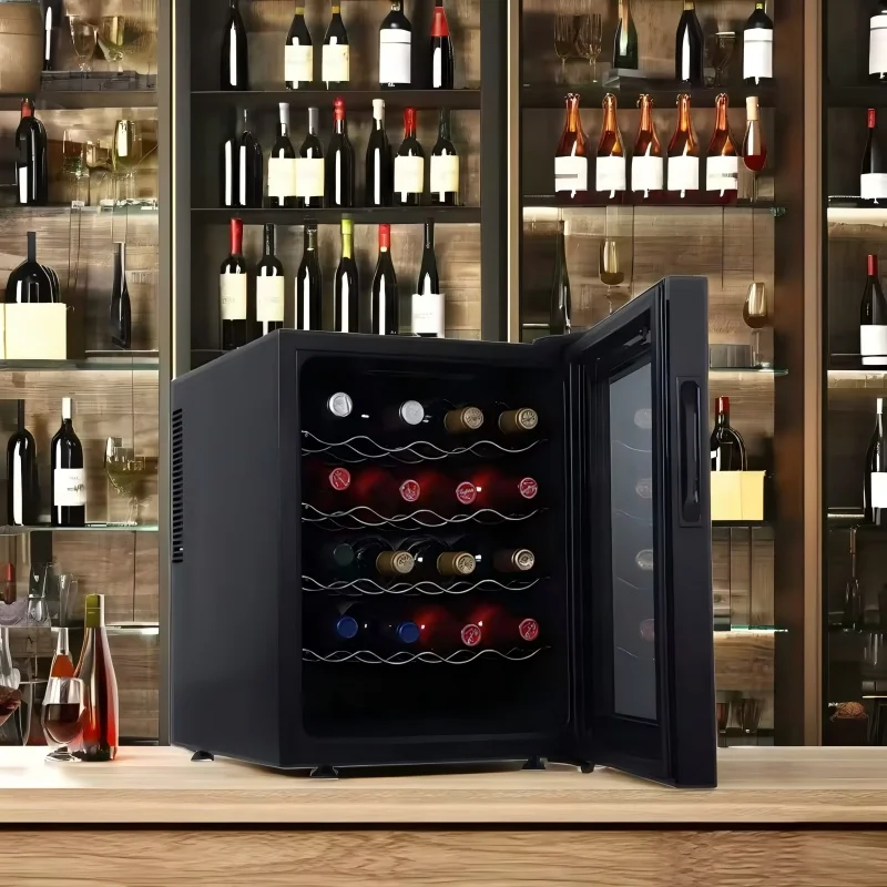 Mini Wine Cooler Fridge - Small Compressor Wine Cellar for Home, Hotel & Bar, UV Protection, Temp Control, Stainless Steel
Mini Wine Cooler Fridge - Small Compressor Wine Cellar for Home, Hotel & Bar, UV Protection, Temp Control, Stainless Steel
