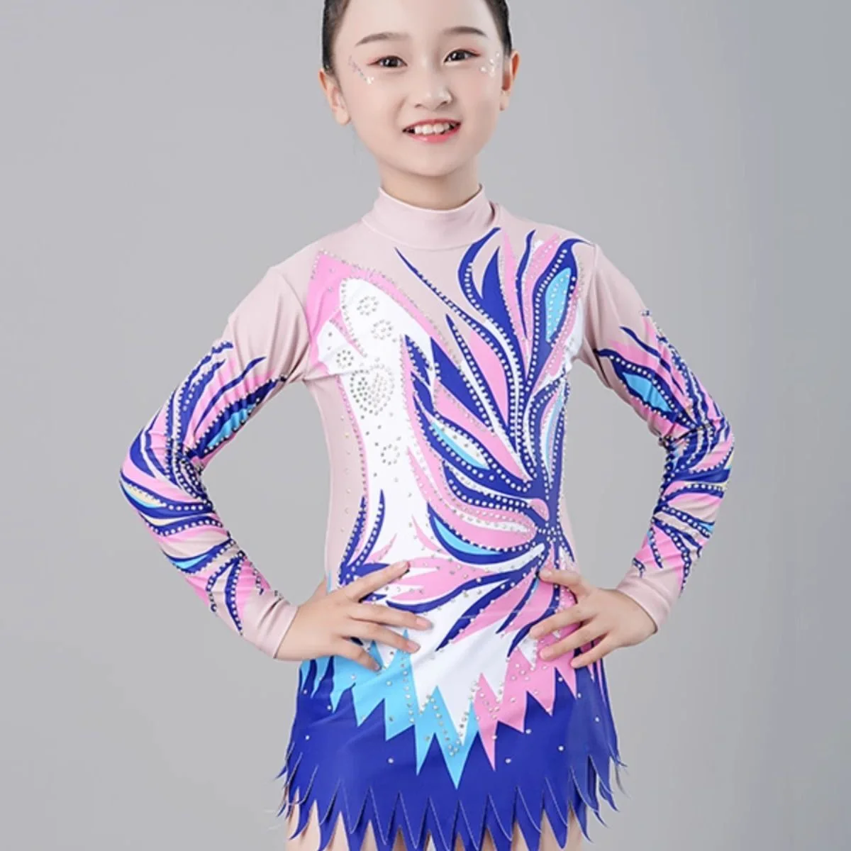 Figure skating performance dress, competitive cheerleading, aerobics costume, children's cheerleading performance costume
Figure skating performance dress, competitive cheerleading, aerobics costume, children's cheerleading performance costume
