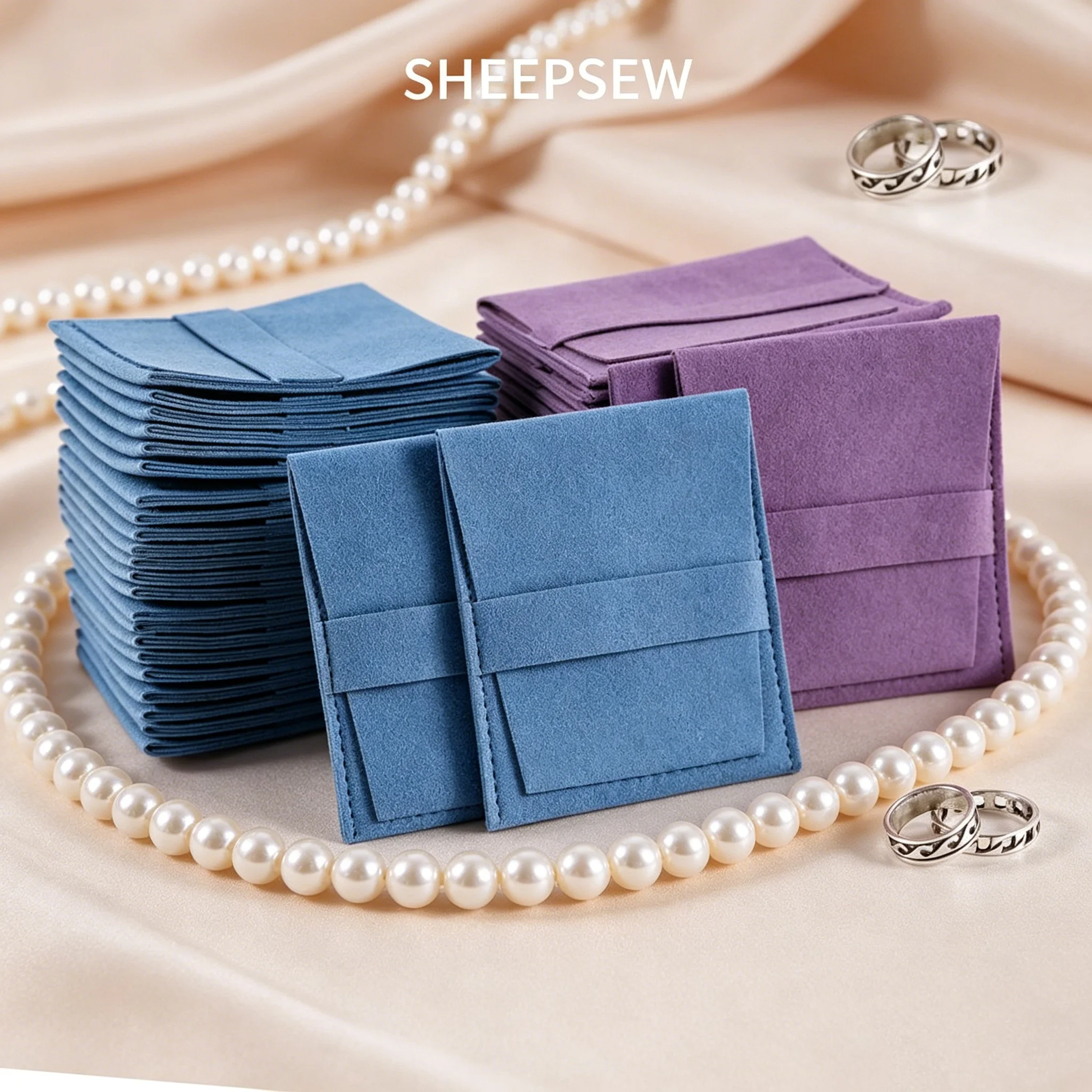 SheepSew 50pcs No logo Pink Jewelry Pouch Bag, Microfiber Envelope Flap Packaging Bags, Microfiber Necklace Earrings Packaging B
SheepSew 50pcs No logo Pink Jewelry Pouch Bag, Microfiber Envelope Flap Packaging Bags, Microfiber Necklace Earrings Packaging B