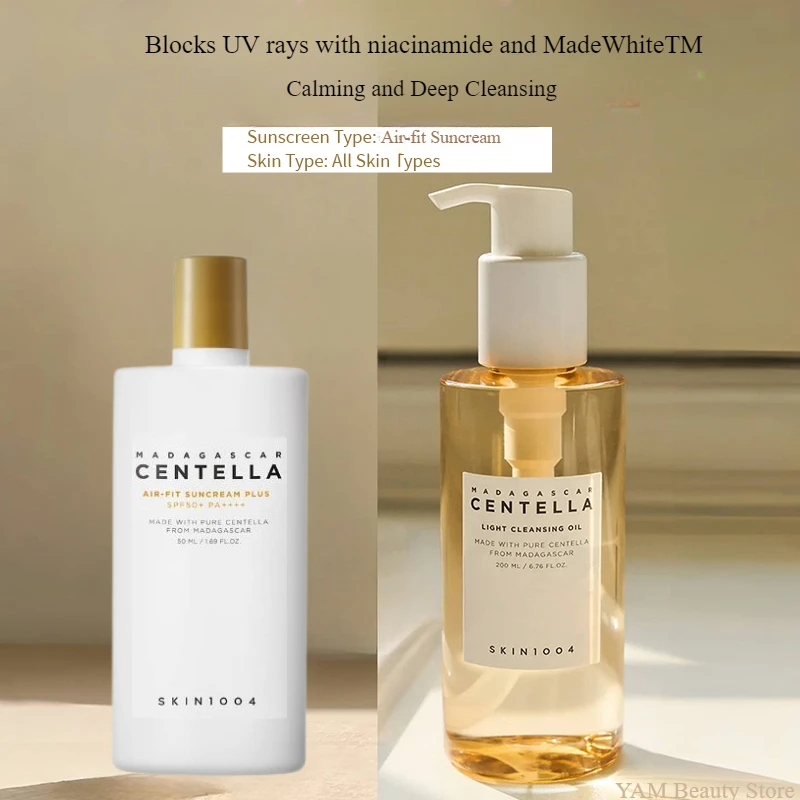 Korean Centella Air-fit Sunscreen Protector Solar Facial Moisturizing Pore Care Gentle Refresher Cleaning Oil Daily Skincare Set
Korean Centella Air-fit Sunscreen Protector Solar Facial Moisturizing Pore Care Gentle Refresher Cleaning Oil Daily Skincare Set