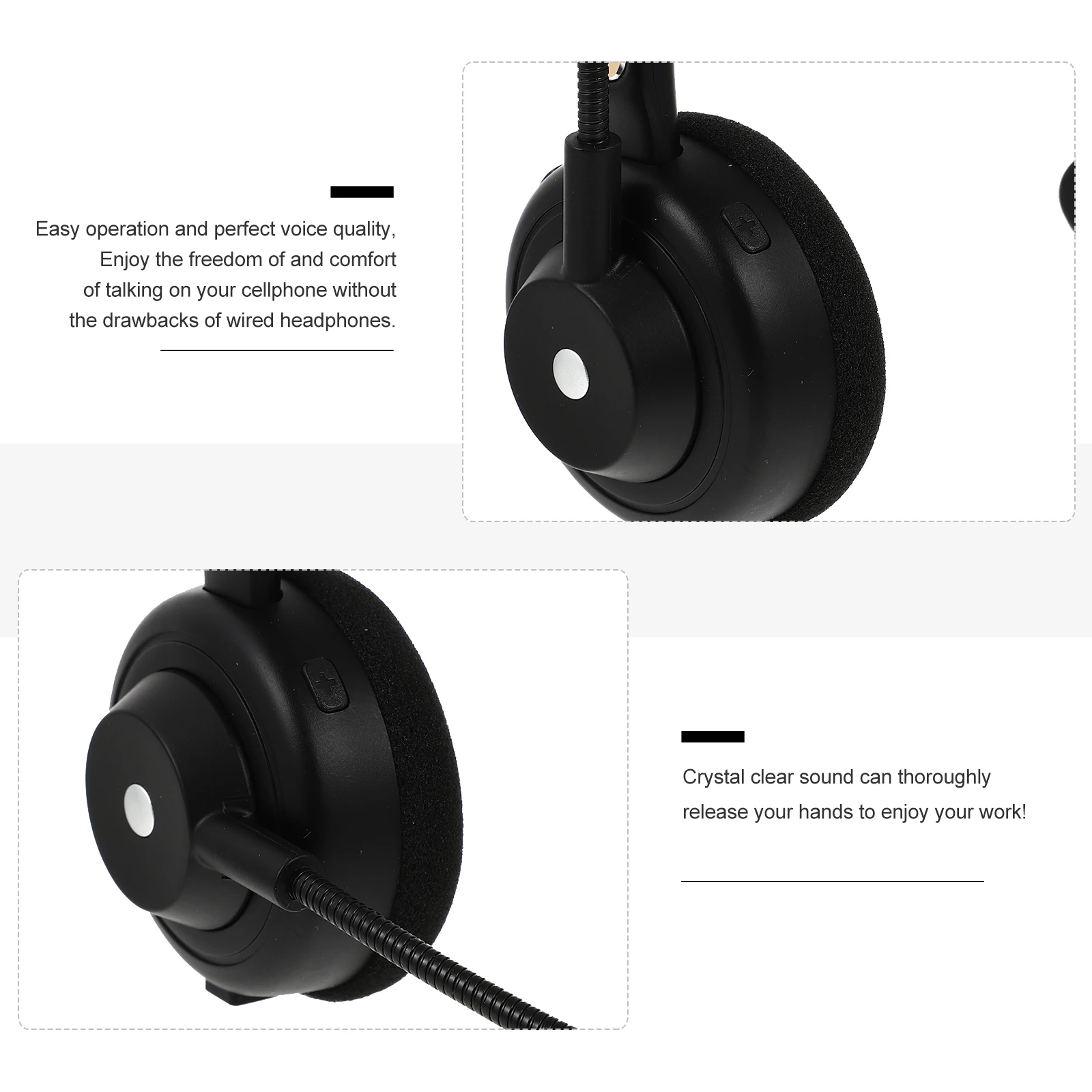 Headset Wireless Multipoint Support Lightweight Comfortable Fit Ultra-Long Life 18H Talk 180H Standby for Cell
Headset Wireless Multipoint Support Lightweight Comfortable Fit Ultra-Long Life 18H Talk 180H Standby for Cell