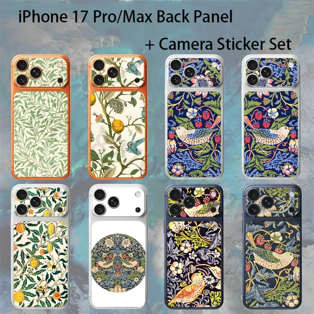 William Morris Strawberry Thief For iPhone 17Pro/ProMax Battry Back Cover with Camera Decal Skin Rear Protective Sticker Film
William Morris Strawberry Thief For iPhone 17Pro/ProMax Battry Back Cover with Camera Decal Skin Rear Protective Sticker Film