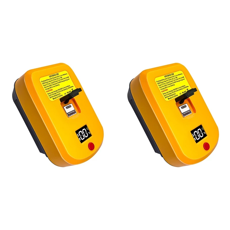 N75R-2X Зарядное устройство USB C для аккумулятора Dewalt 20 В, 2 порта с USB-C Und USB-A, быстрое зарядное устройство 65 Вт, адаптер питания PD 3.0
N75R-2X Зарядное устройство USB C для аккумулятора Dewalt 20 В, 2 порта с USB-C Und USB-A, быстрое зарядное устройство 65 Вт, адаптер питания PD 3.0