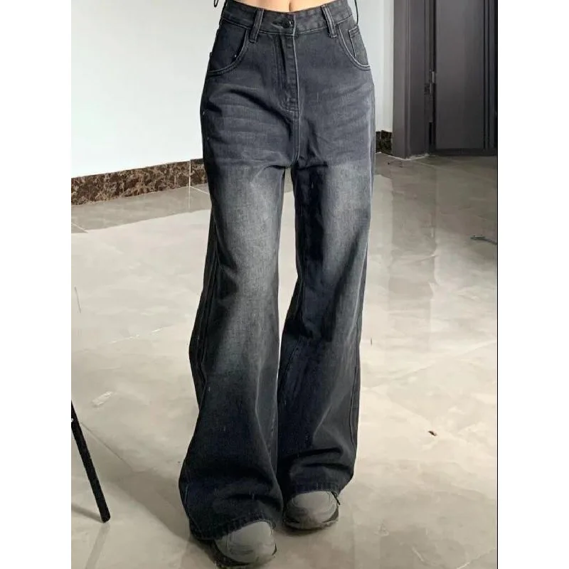High Waist Loose Women's Jeans Denim Trousers Modern Style Faded Effect Comfortable Fit Deep Color Female Fashion
High Waist Loose Women's Jeans Denim Trousers Modern Style Faded Effect Comfortable Fit Deep Color Female Fashion