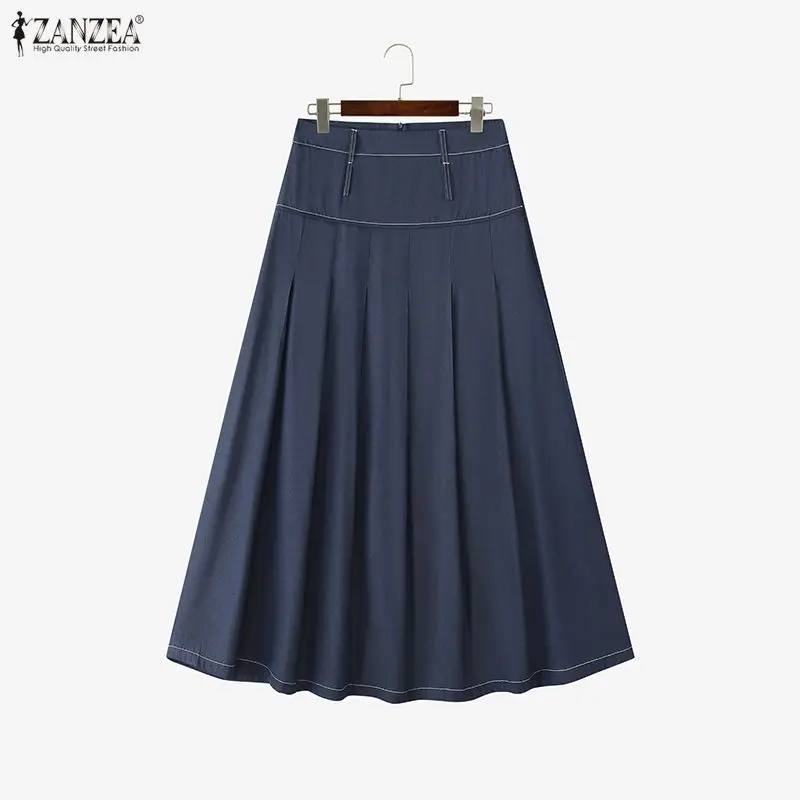 ZANZEA Fashion Women Long Skirts High Waist Pleated Midi Bottoms Casual Solid Loose Party Elegant Office Lady Jupes Faldas Saia
ZANZEA Fashion Women Long Skirts High Waist Pleated Midi Bottoms Casual Solid Loose Party Elegant Office Lady Jupes Faldas Saia