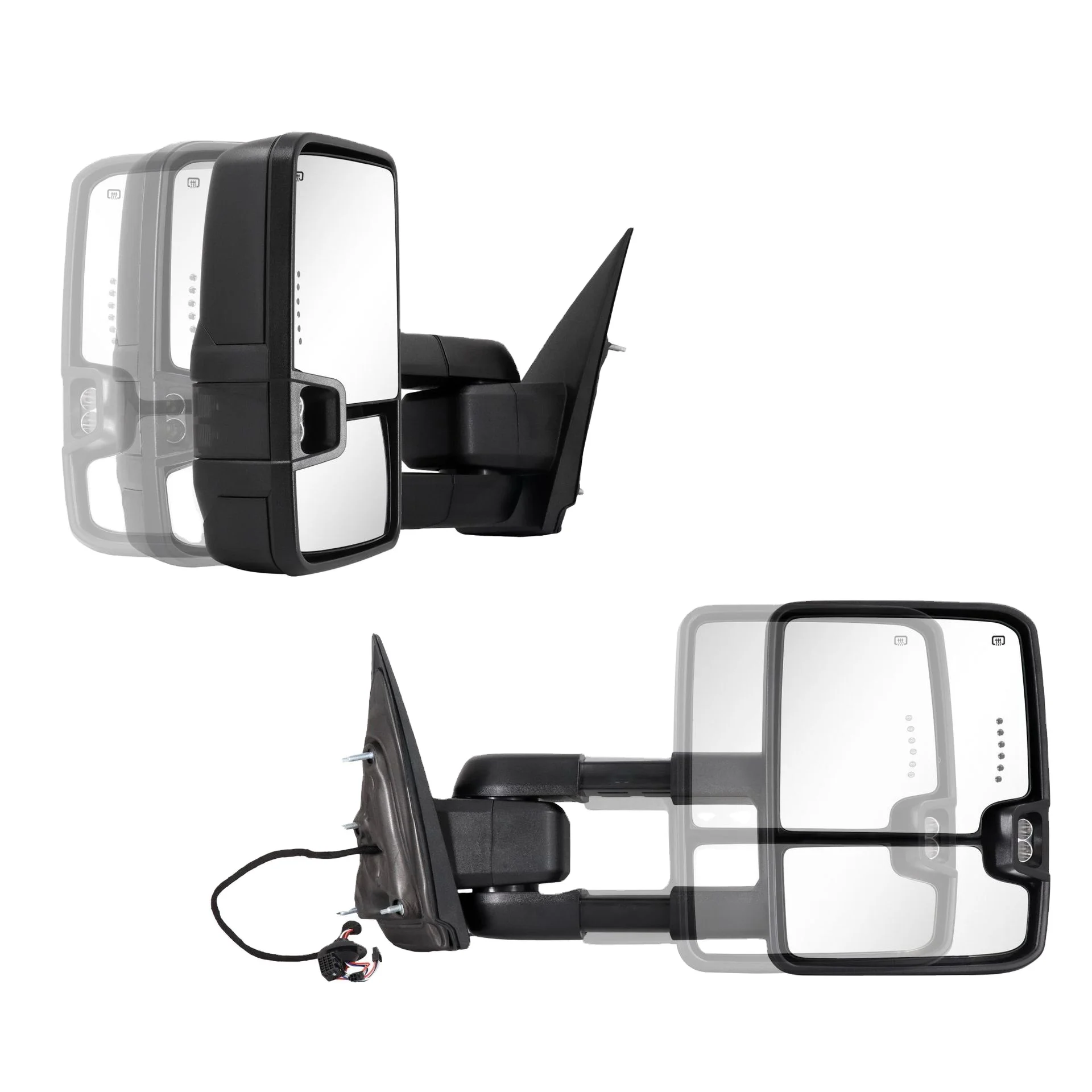 For New Style Off-Road Side Mirrors Aftermarket Black Rearview Mirror With Turn Signal Led For GMC Sierra 14-18
For New Style Off-Road Side Mirrors Aftermarket Black Rearview Mirror With Turn Signal Led For GMC Sierra 14-18