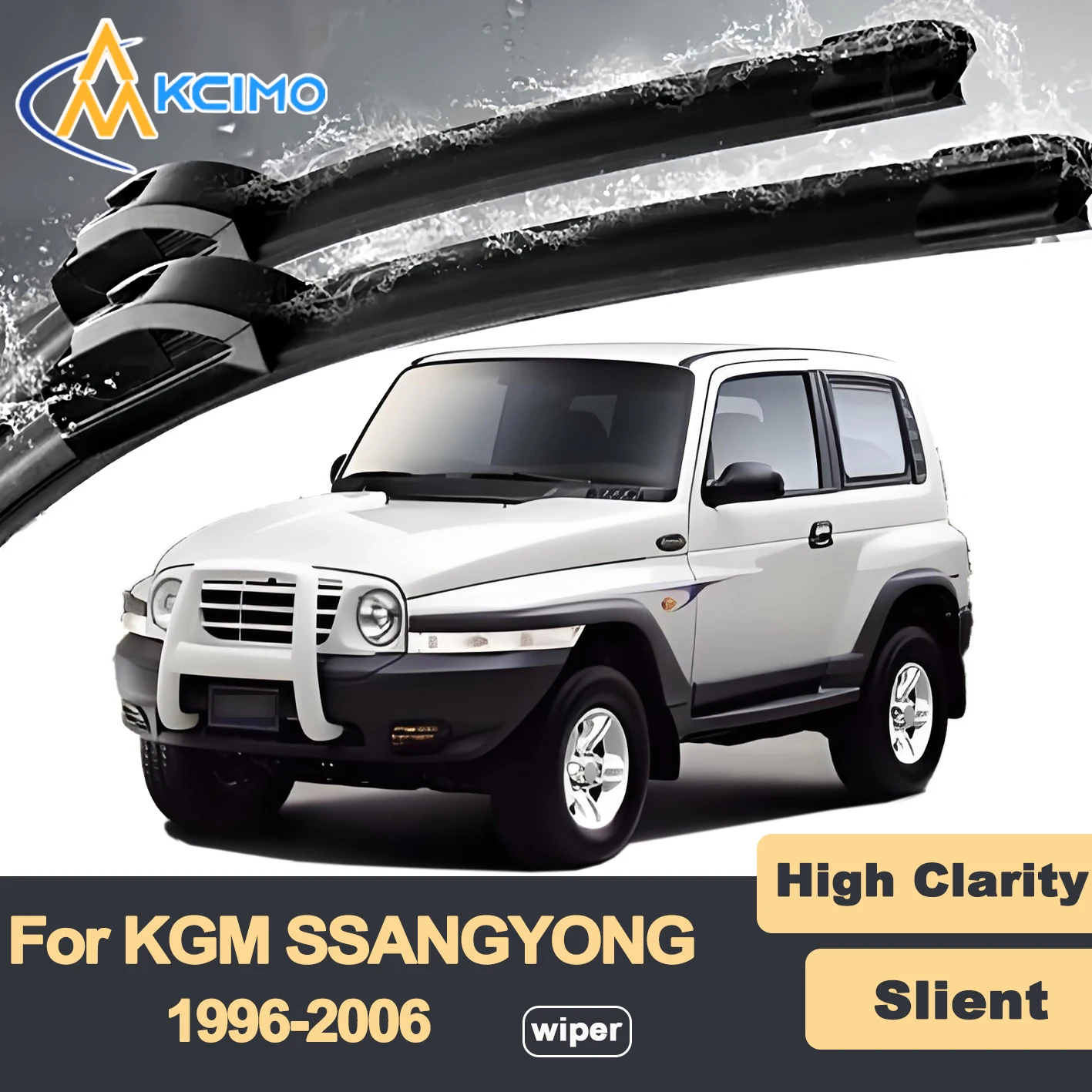 Premium Rubber Durable Silent Windshield Wiper Blades 2pcs for KGM SsangYong Korando 1996-2006 Front Wiper Blades Set
Premium Rubber Durable Silent Windshield Wiper Blades 2pcs for KGM SsangYong Korando 1996-2006 Front Wiper Blades Set