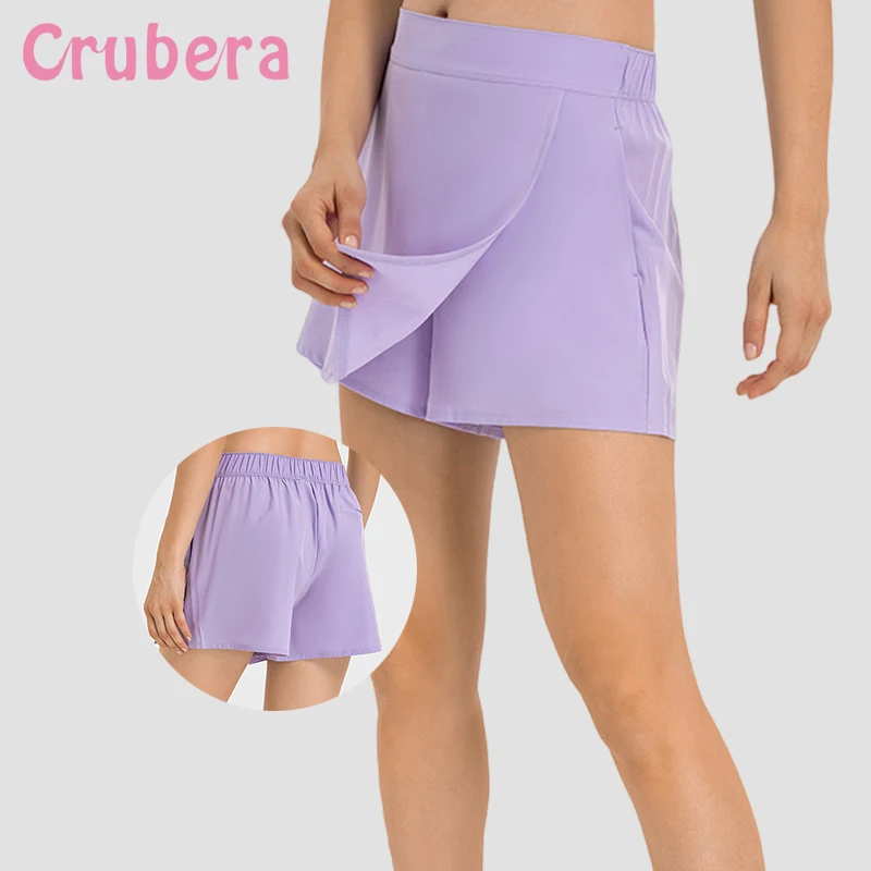 Crubera Spring And Summer Water Cooling Ice Feeling Quick Drying Sports Shorts Women Two Piece Professional Tennis Yoga Pants
Crubera Spring And Summer Water Cooling Ice Feeling Quick Drying Sports Shorts Women Two Piece Professional Tennis Yoga Pants