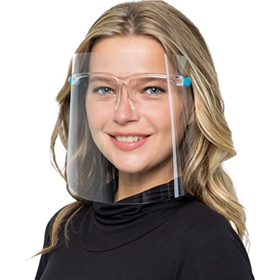 Face Shields Set with 6 Reusable Glassesand and 12 Replaceable Anti Fog Shields for Man and Women to Protect Eyes and Face
Face Shields Set with 6 Reusable Glassesand and 12 Replaceable Anti Fog Shields for Man and Women to Protect Eyes and Face