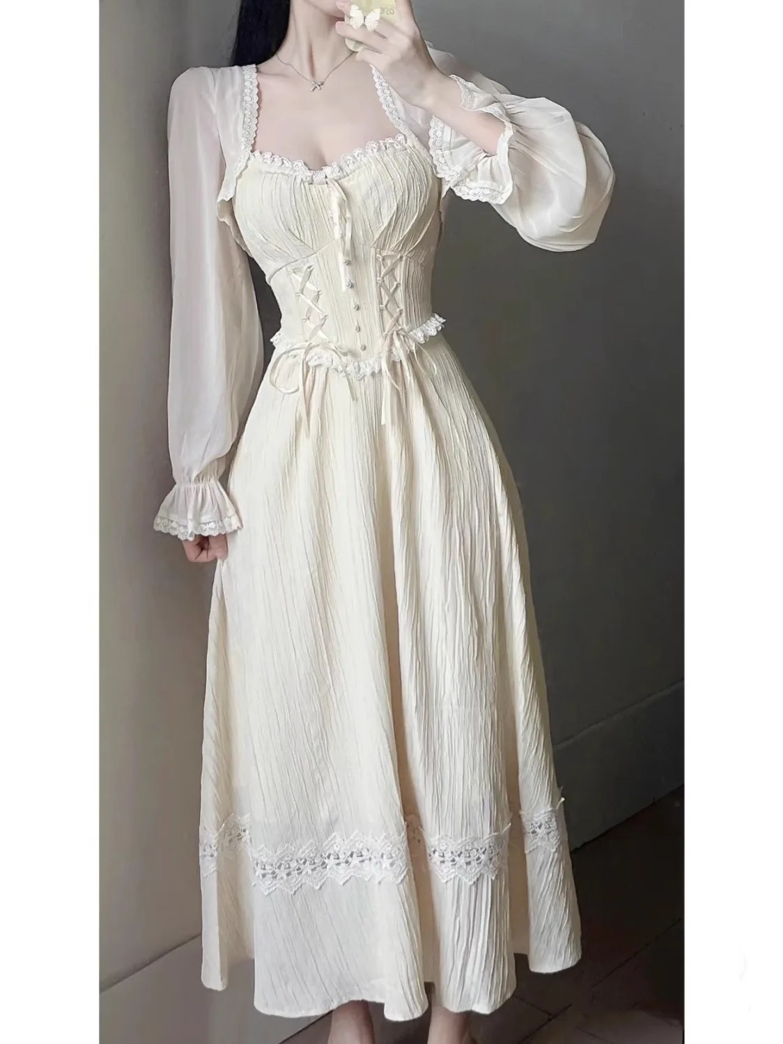 2025 French Tea Dress Set Floral Lace Slip Dress Cover-Up-Romantic Boho Two-Piece Outfit
2025 French Tea Dress Set Floral Lace Slip Dress Cover-Up-Romantic Boho Two-Piece Outfit