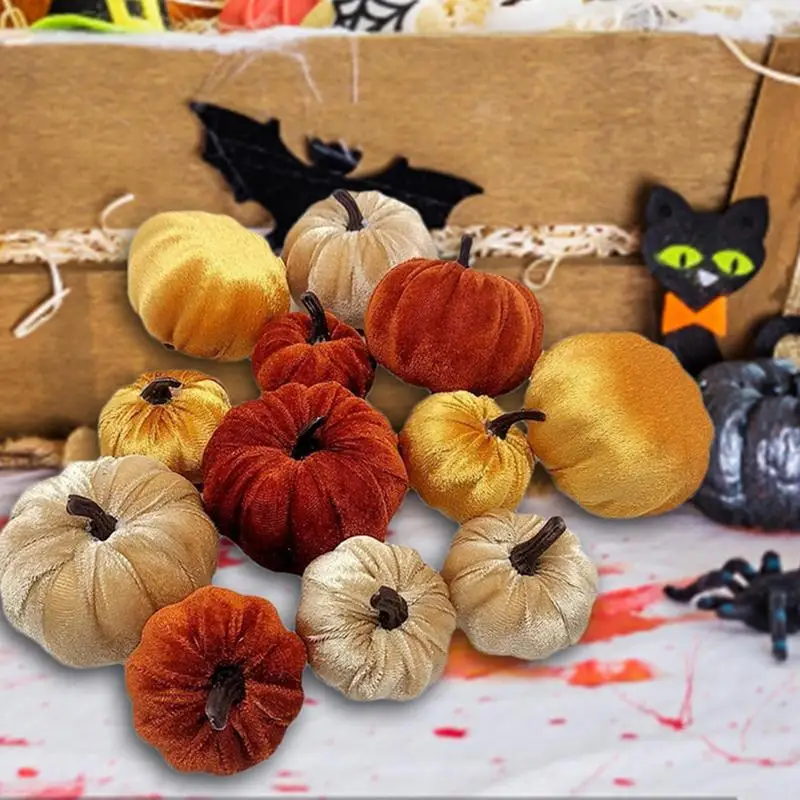 Fall Halloween Velvet Foam Pumpkin Set Artificial Pumpkin Decorations Ornaments for Home Holiday Party Decorations
Fall Halloween Velvet Foam Pumpkin Set Artificial Pumpkin Decorations Ornaments for Home Holiday Party Decorations
