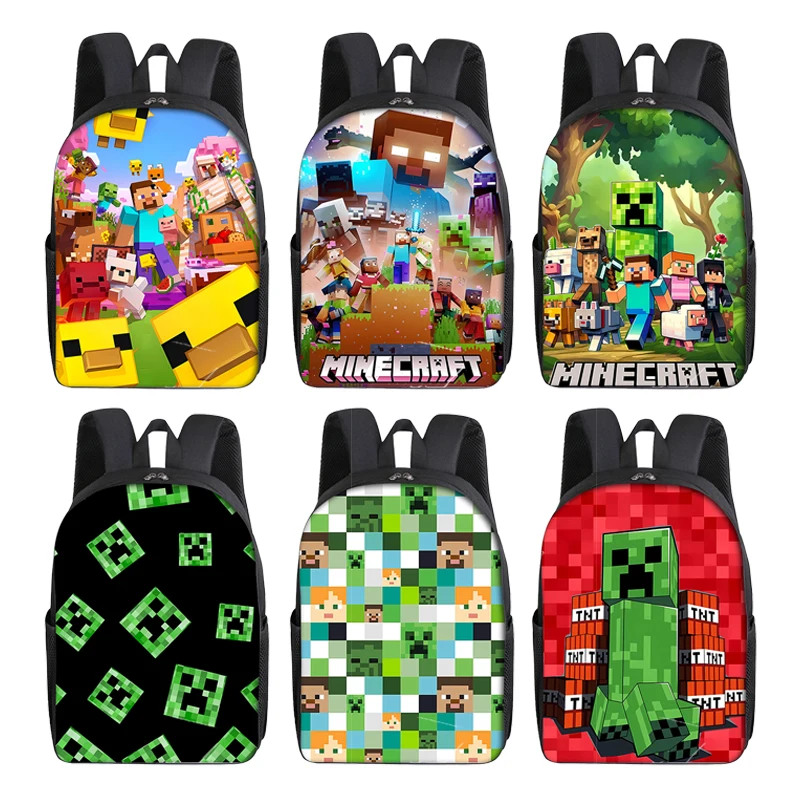 40CM Backpack for Adult Men Student Schoolbag Teenagers Cartoon Minecrafted Bag Rucksack Waterproof Bookbag Cute Birthday Gifts
40CM Backpack for Adult Men Student Schoolbag Teenagers Cartoon Minecrafted Bag Rucksack Waterproof Bookbag Cute Birthday Gifts
