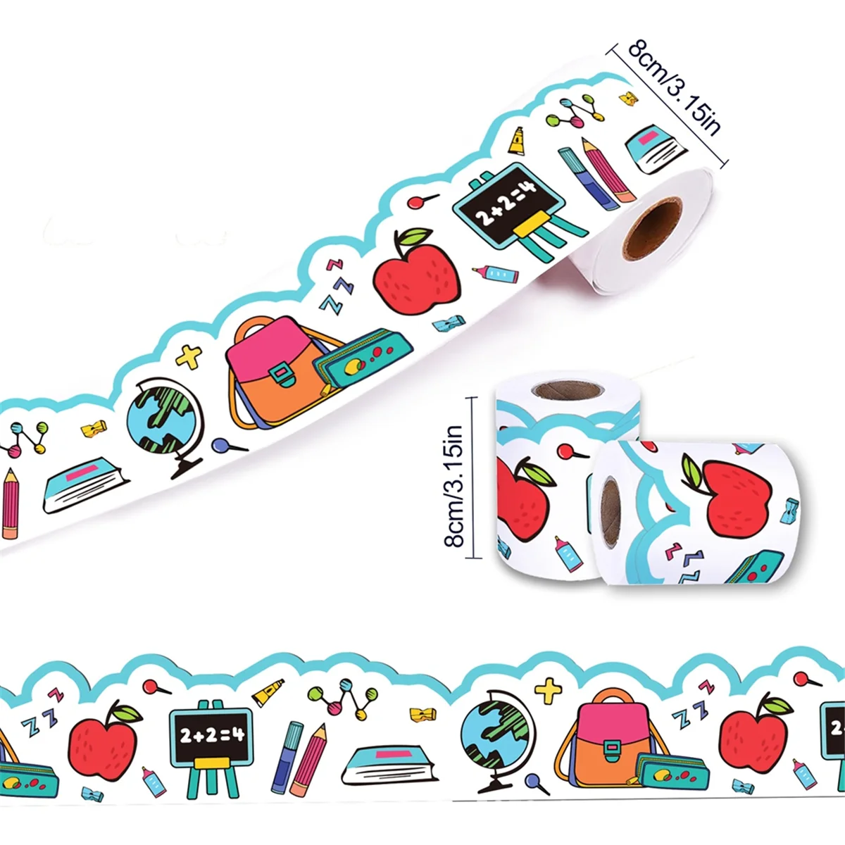 Back to School Bulletin Board Border Self Adhesive Scalloped Trim Border Sticker 67.9ft for School Classroom Decor White
Back to School Bulletin Board Border Self Adhesive Scalloped Trim Border Sticker 67.9ft for School Classroom Decor White