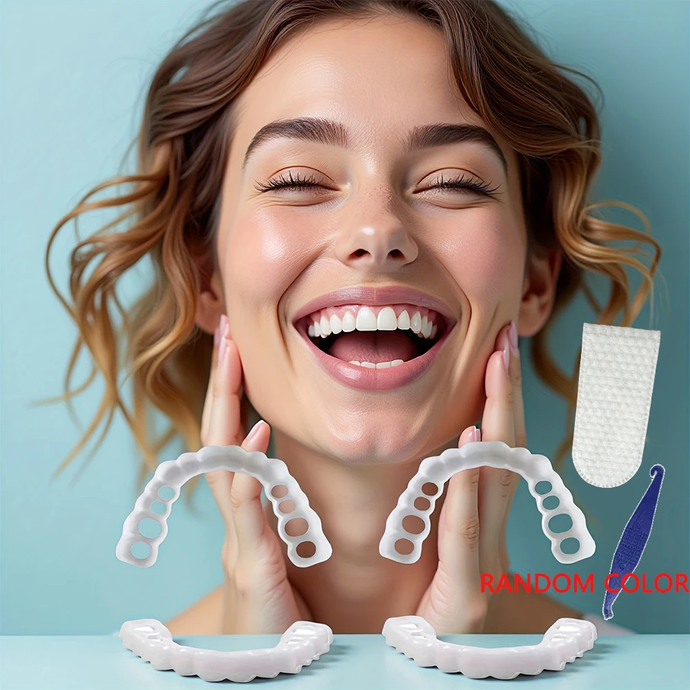 New Gap Covering Teeth Veneers, Reusable Temporary Cover, Hide tooth gaps to create neat arrangement H2931
New Gap Covering Teeth Veneers, Reusable Temporary Cover, Hide tooth gaps to create neat arrangement H2931